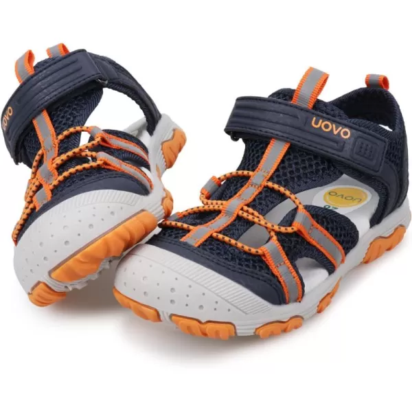 UOVO Boys Sandals Kids Sandals Hiking Athletic Closed-Toe Beach Summer Sandals for Boys Quick-Drying