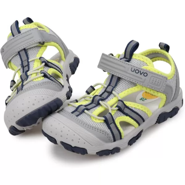 UOVO Boys Sandals Kids Sandals Hiking Athletic Closed-Toe Beach Summer Sandals for Boys Quick-Drying
