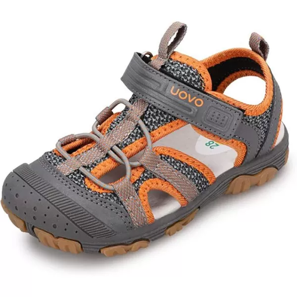 UOVO Boys Sandals Kids Sandals Hiking Athletic Closed-Toe Beach Summer Sandals for Boys Quick-Drying