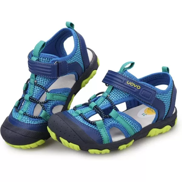 UOVO Boys Sandals Kids Sandals Hiking Athletic Closed-Toe Beach Summer Sandals for Boys Quick-Drying Slip Resistant