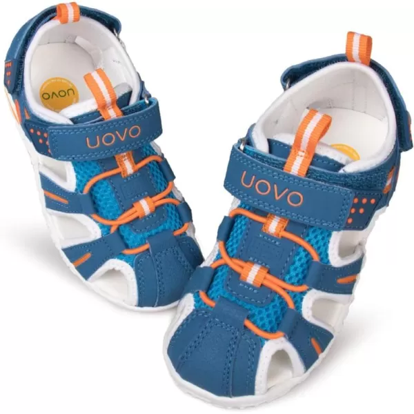 UOVO Boys Sandals Kids Sandals Hiking Athletic Closed-Toe Beach Summer Sandals for Boys Quick-Drying Slip Resistant