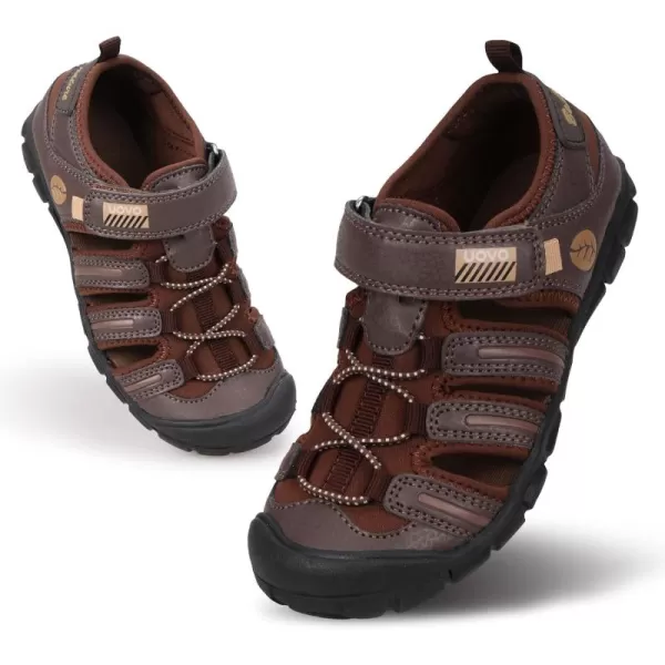 UOVO Boys Sandals Kids Sandals Hiking Athletic Closed-Toe Beach Summer Sandals for Boys Quick-Drying Slip Resistant
