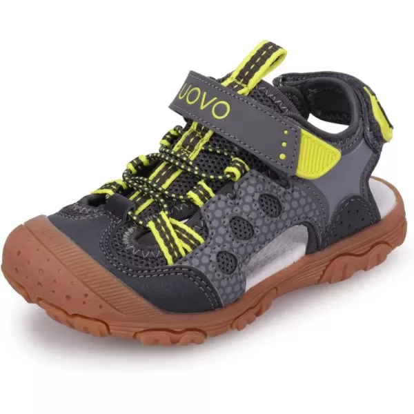 UOVO Boys Sandals Kids Sandals Hiking Athletic Closed-Toe Beach Summer Sandals for Boys Quick-Drying Slip Resistant