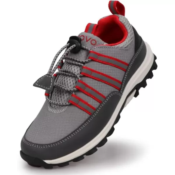 UOVO Boys Shoes Boys Sneakers Boys Hiking Tennis Running Shoes Kids Waterproof Athletic Outdoor Sneakers Non-Slip Comfortable