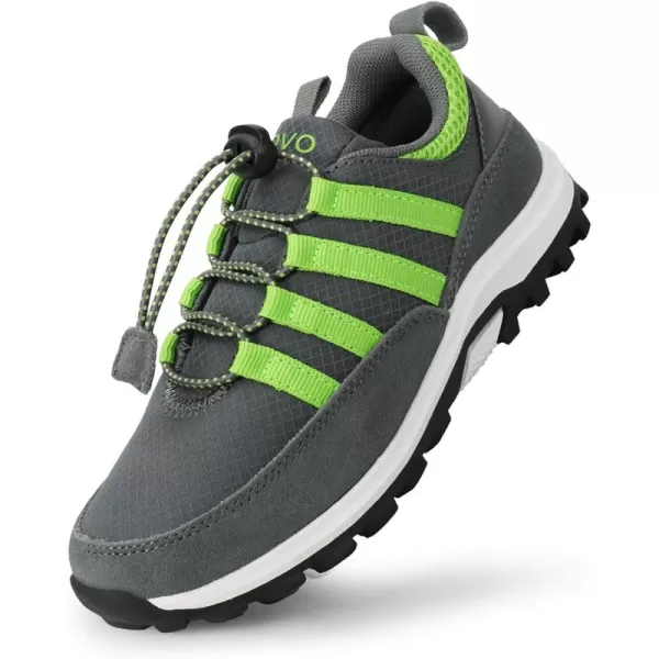 UOVO Boys Shoes Boys Sneakers Boys Hiking Tennis Running Shoes Kids Waterproof Athletic Outdoor Sneakers Non-Slip Comfortable
