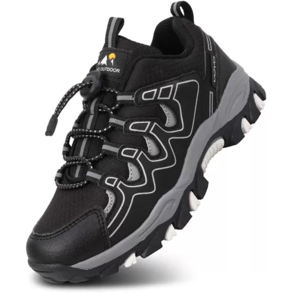 UOVO Boys Shoes Boys Sneakers Boys Tennis Running Shoes Waterproof Hiking Shoes Kids Athletic Outdoor Sneakers Slip Resistant