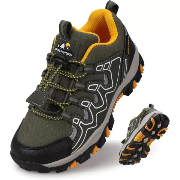UOVO Boys Shoes Boys Tennis Running Sneakers Waterproof Hiking Shoes Kids Outdoor Fashion Sneakers Slip Resistant 