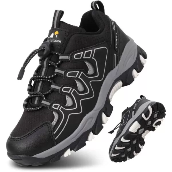 UOVO Boys Shoes Boys Tennis Running Sneakers Waterproof Hiking Shoes Kids Outdoor Fashion Sneakers Slip Resistant 