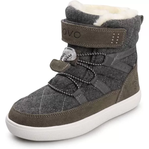 UOVO Boys Snow Boots Boys Boots Winter Boots for Kids Waterproof Winter Snow Boots for Boys Warm Slip Resistant Outdoor 