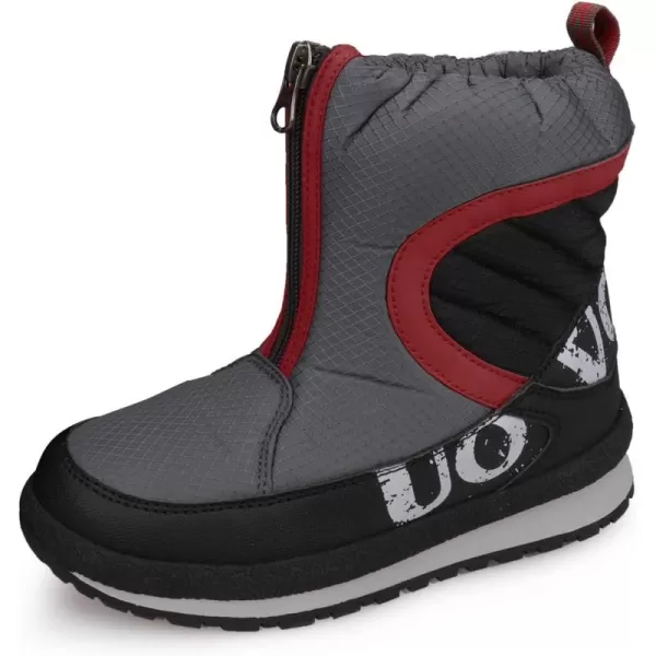 UOVO Boys Snow Boots Boys Boots Winter Boots for Kids Waterproof Winter Snow Boots for Boys Warm Slip Resistant Outdoor 