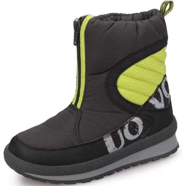 UOVO Boys Snow Boots Boys Boots Winter Boots for Kids Waterproof Winter Snow Boots for Boys Warm Slip Resistant Outdoor 