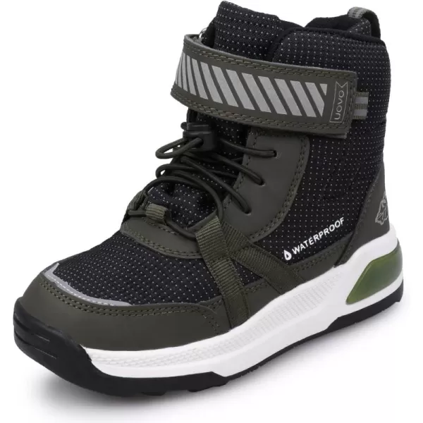 UOVO Boys Snow Boots Boys Boots Winter Boots for Kids Waterproof Winter Snow Boots for Boys Warm Slip Resistant Outdoor 