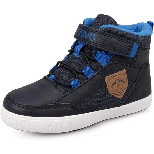 UOVO Boys Winter Boots Boys Hiking Boots Shoes Waterproof Boys Boots Sneakers Kids Outdoor Winter Shoes Hi Top Boys Snow Boots Slip Resistant 