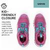 imageUOVO Kids Waterproof Hiking Shoes  NonSlip Outdoor Trail Sneakers for Boys ampamp Girls Lightweight Breathable Trekking BootsPurple