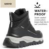 imageUOVO Mens Waterproof Hiking Boots  AllSeason NonSlip Outdoor Work ampamp Trail FootwearBlack