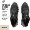 imageUOVO Mens Waterproof Hiking Boots  AllSeason NonSlip Outdoor Work ampamp Trail FootwearBlack