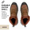 imageUOVO Mens Winter Boot Waterproof LeatherDark Brown