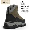 imageUOVO Mens Winter Boot Waterproof LeatherKhaki