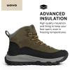 imageUOVO Mens Winter Boot Waterproof LeatherKhaki