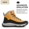 imageUOVO Mens Winter Boot Waterproof LeatherWheat