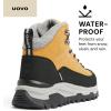 imageUOVO Mens Winter Boot Waterproof LeatherWheat