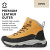 imageUOVO Mens Winter Boot Waterproof LeatherWheat