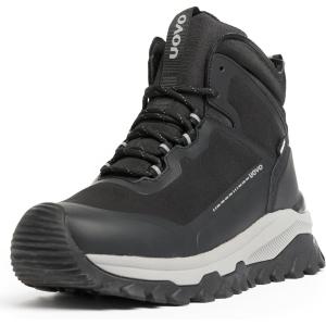 imageUOVO Mens Waterproof Hiking Boots  AllSeason NonSlip Outdoor Work ampamp Trail FootwearBlack