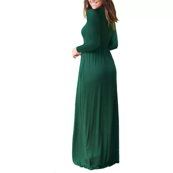 GRECERELLE Womens 2024 Maxi Dresses Long Sleeve Casual Long T Shirt Dress Travel Vacation Outfits