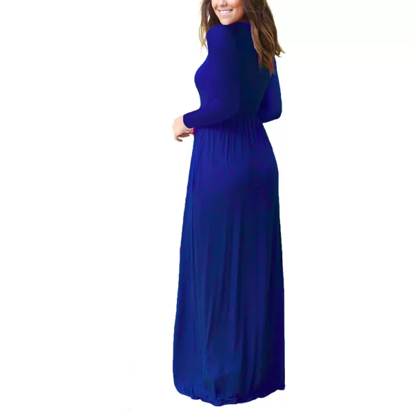 GRECERELLE Womens 2024 Maxi Dresses Long Sleeve Casual Long T Shirt Dress Travel Vacation Outfits