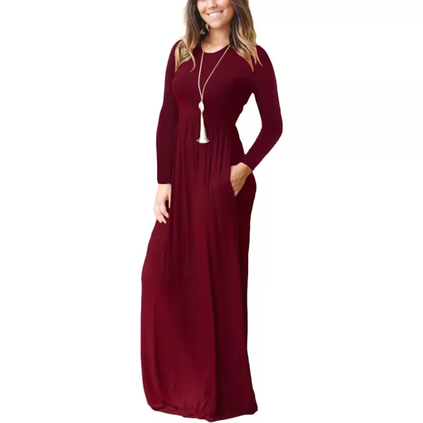 GRECERELLE Womens 2024 Maxi Dresses Long Sleeve Casual Long T Shirt Dress Travel Vacation Outfits