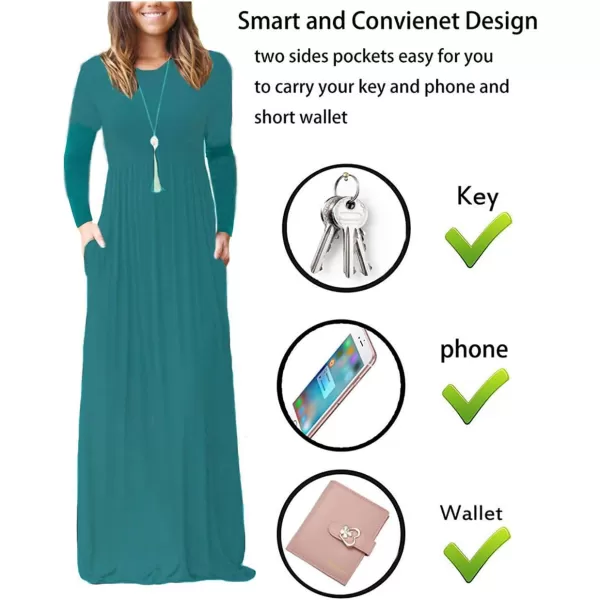 GRECERELLE Womens 2024 Maxi Dresses Long Sleeve Casual Long T Shirt Dress Travel Vacation Outfits