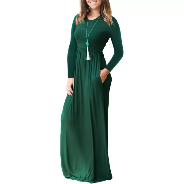 GRECERELLE Womens 2024 Maxi Dresses Long Sleeve Casual Long T Shirt Dress Travel Vacation Outfits