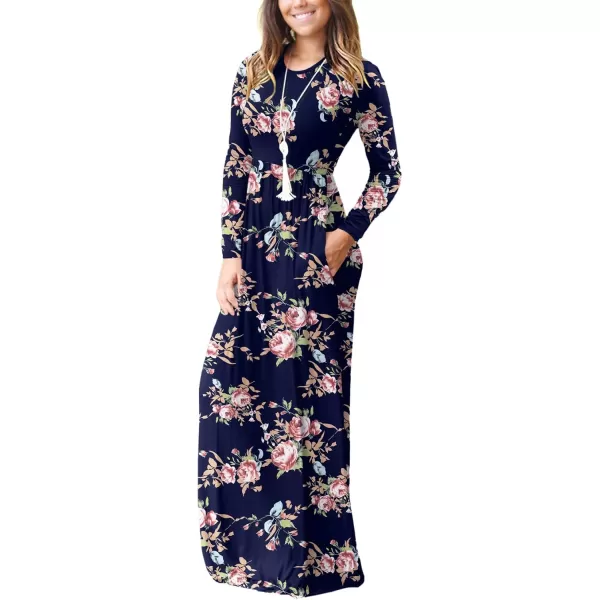 GRECERELLE Womens 2024 Maxi Dresses Long Sleeve Casual Long T Shirt Dress Travel Vacation Outfits