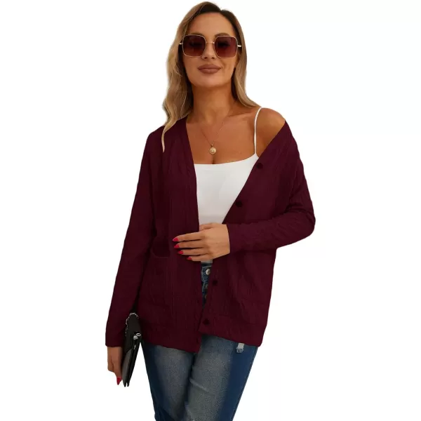 GRECERELLE Women's Lightweight Cardigan Sweater Casual Long Sleeve Knit Cardigan Open Front Outwear Jacket with Pockets