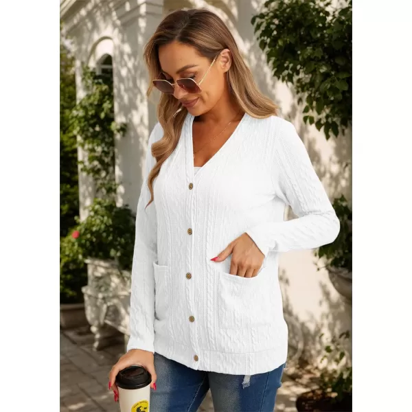GRECERELLE Women's Lightweight Cardigan Sweater Casual Long Sleeve Knit Cardigan Open Front Outwear Jacket with Pockets