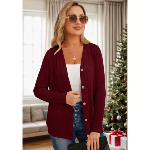 GRECERELLE Women's Lightweight Cardigan Sweater Casual Long Sleeve Knit Cardigan Open Front Outwear Jacket with Pockets