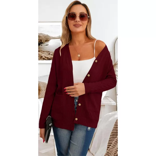 GRECERELLE Women's Lightweight Cardigan Sweater Casual Long Sleeve Knit Cardigan Open Front Outwear Jacket with Pockets