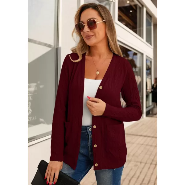 GRECERELLE Women's Lightweight Cardigan Sweater Casual Long Sleeve Knit Cardigan Open Front Outwear Jacket with Pockets