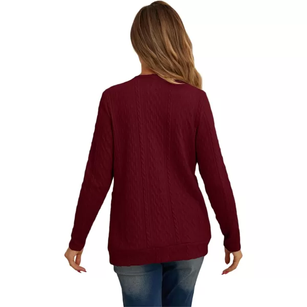 GRECERELLE Women's Lightweight Cardigan Sweater Casual Long Sleeve Knit Cardigan Open Front Outwear Jacket with Pockets