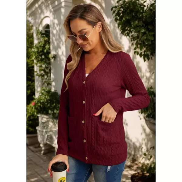 GRECERELLE Women's Lightweight Cardigan Sweater Casual Long Sleeve Knit Cardigan Open Front Outwear Jacket with Pockets