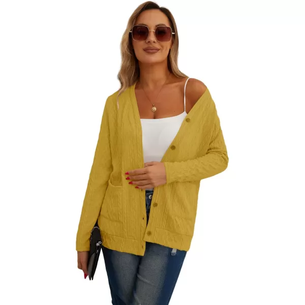 GRECERELLE Women's Lightweight Cardigan Sweater Casual Long Sleeve Knit Cardigan Open Front Outwear Jacket with Pockets