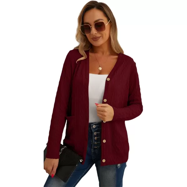 GRECERELLE Women's Lightweight Cardigan Sweater Casual Long Sleeve Knit Cardigan Open Front Outwear Jacket with Pockets