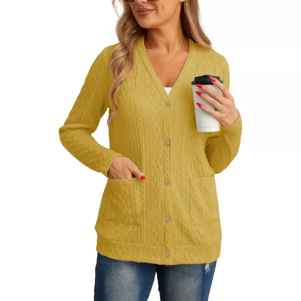 GRECERELLE Women's Lightweight Cardigan Sweater Casual Long Sleeve Knit Cardigan Open Front Outwear Jacket with Pockets