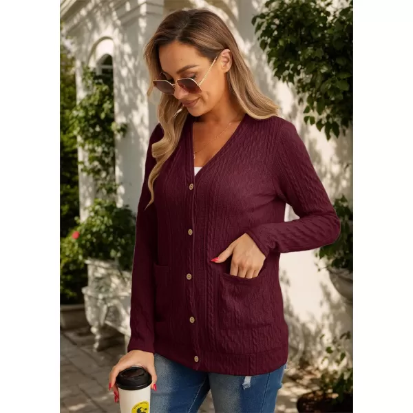 GRECERELLE Women's Lightweight Cardigan Sweater Casual Long Sleeve Knit Cardigan Open Front Outwear Jacket with Pockets