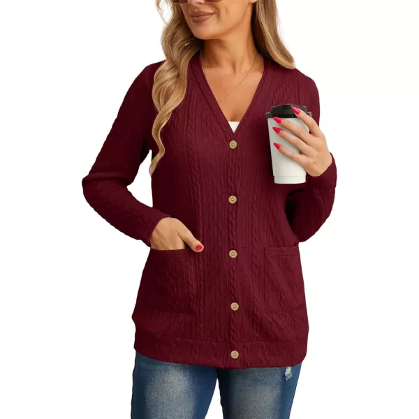 GRECERELLE Women's Lightweight Cardigan Sweater Casual Long Sleeve Knit Cardigan Open Front Outwear Jacket with Pockets