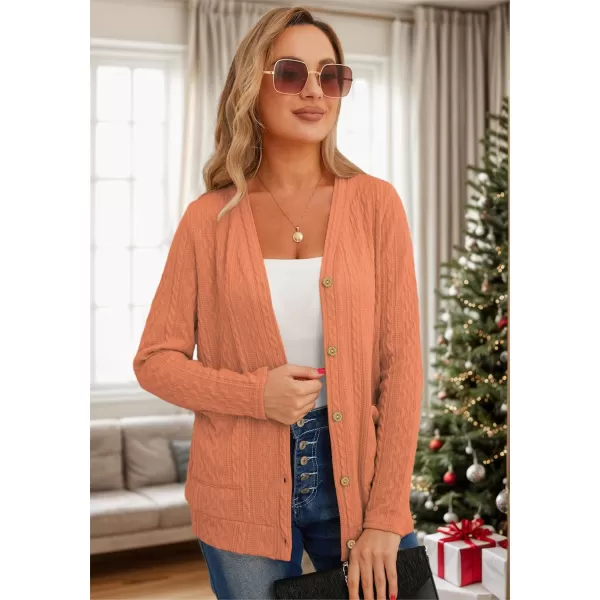 GRECERELLE Women's Lightweight Cardigan Sweater Casual Long Sleeve Knit Cardigan Open Front Outwear Jacket with Pockets