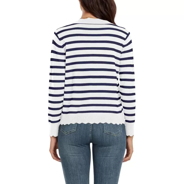 GRECERELLE Women's Long Sleeve V-Neck Button Down Cardigan Knit Shrugs Sweater