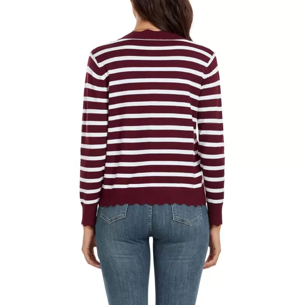 GRECERELLE Women's Long Sleeve V-Neck Button Down Cardigan Knit Shrugs Sweater