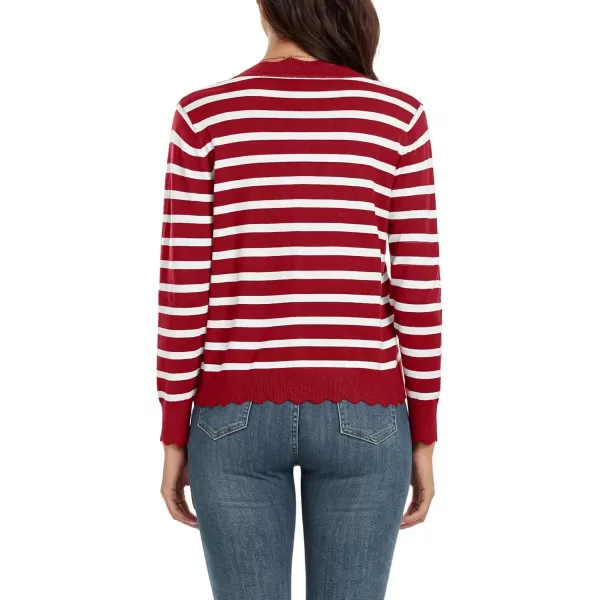 GRECERELLE Women's Long Sleeve V-Neck Button Down Cardigan Knit Shrugs Sweater