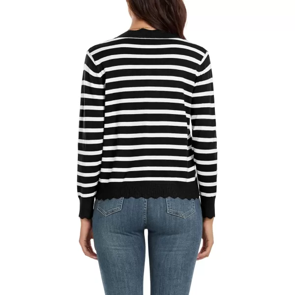 GRECERELLE Women's Long Sleeve V-Neck Button Down Cardigan Knit Shrugs Sweater